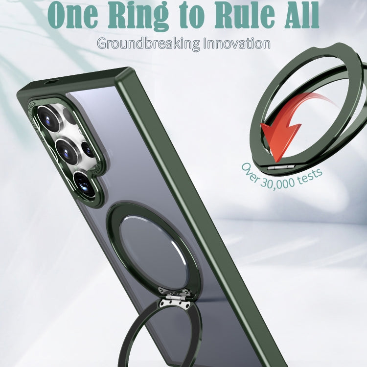 For Samsung Galaxy S24 Ultra 5G Wing Series MagSafe Magnetic Ring Holder Phone Case