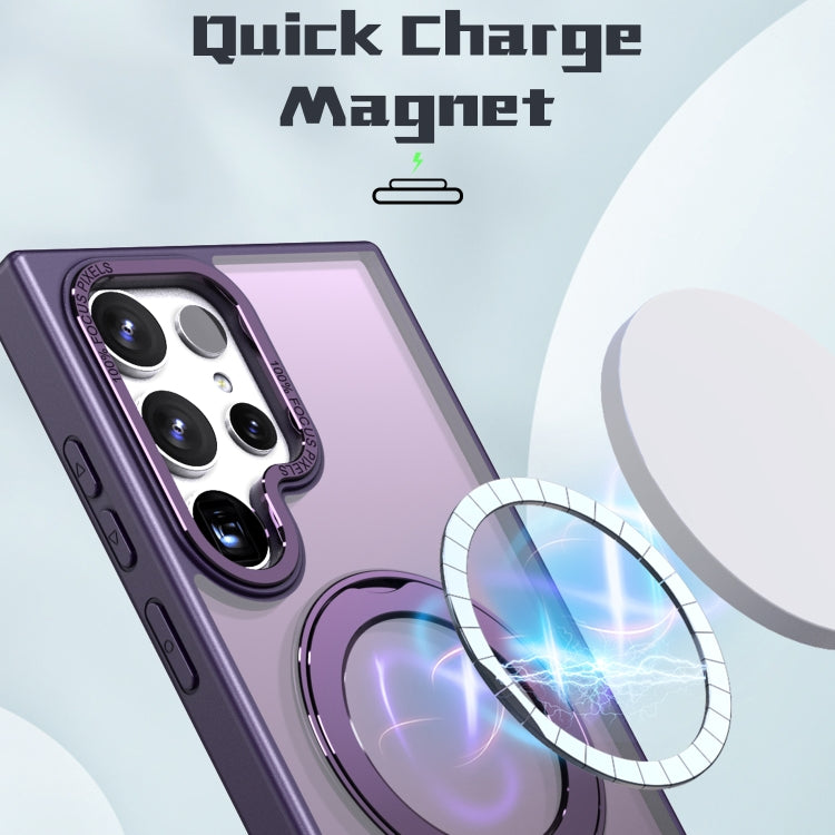For Samsung Galaxy S24 Ultra 5G Wing Series MagSafe Magnetic Ring Holder Phone Case