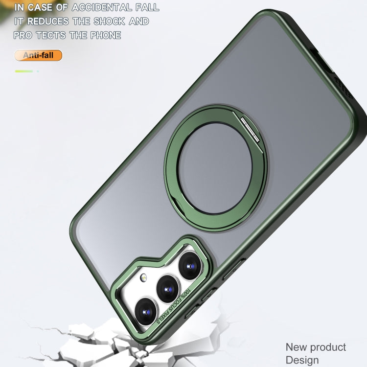 For Samsung Galaxy S24+ 5G Wing Series MagSafe Magnetic Ring Holder Phone Case