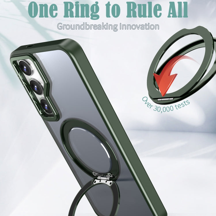 For Samsung Galaxy S24+ 5G Wing Series MagSafe Magnetic Ring Holder Phone Case