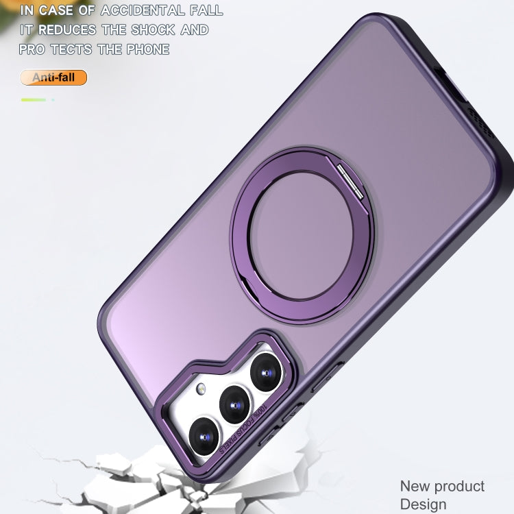For Samsung Galaxy S24+ 5G Wing Series MagSafe Magnetic Ring Holder Phone Case