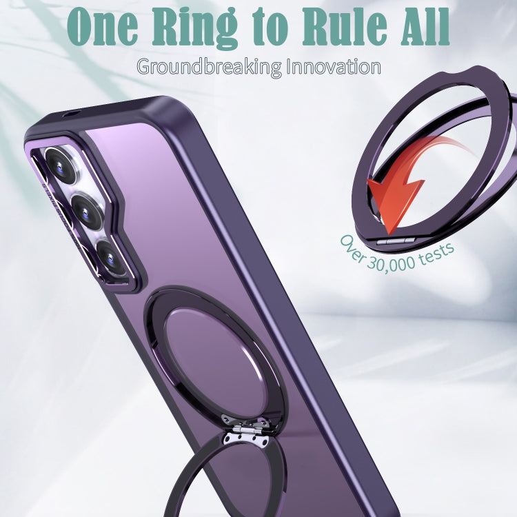 For Samsung Galaxy S24+ 5G Wing Series MagSafe Magnetic Ring Holder Phone Case