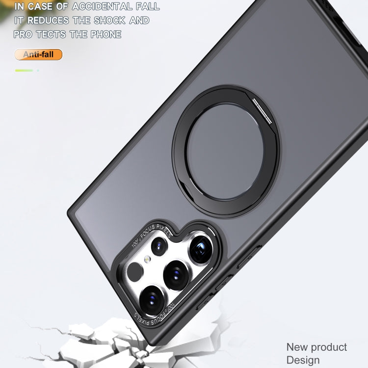 For Samsung Galaxy S23 Ultra 5G Wing Series MagSafe Magnetic Ring Holder Phone Case