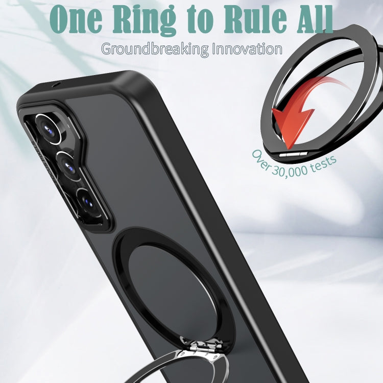 For Samsung Galaxy S23+ 5G Wing Series MagSafe Magnetic Ring Holder Phone Case