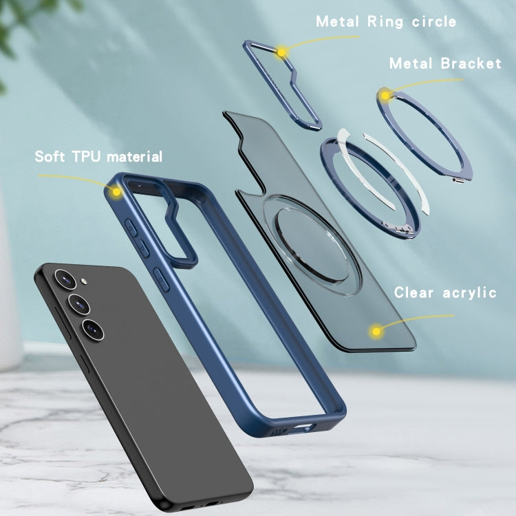 For Samsung Galaxy S23+ 5G Wing Series MagSafe Magnetic Ring Holder Phone Case