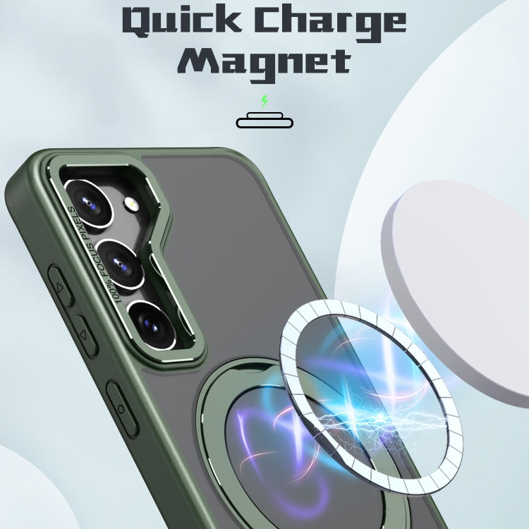 For Samsung Galaxy S23+ 5G Wing Series MagSafe Magnetic Ring Holder Phone Case