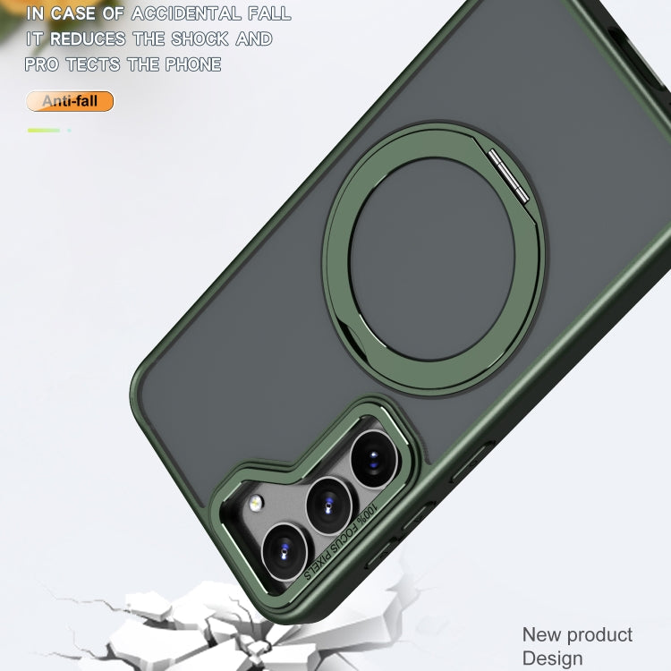For Samsung Galaxy S23+ 5G Wing Series MagSafe Magnetic Ring Holder Phone Case