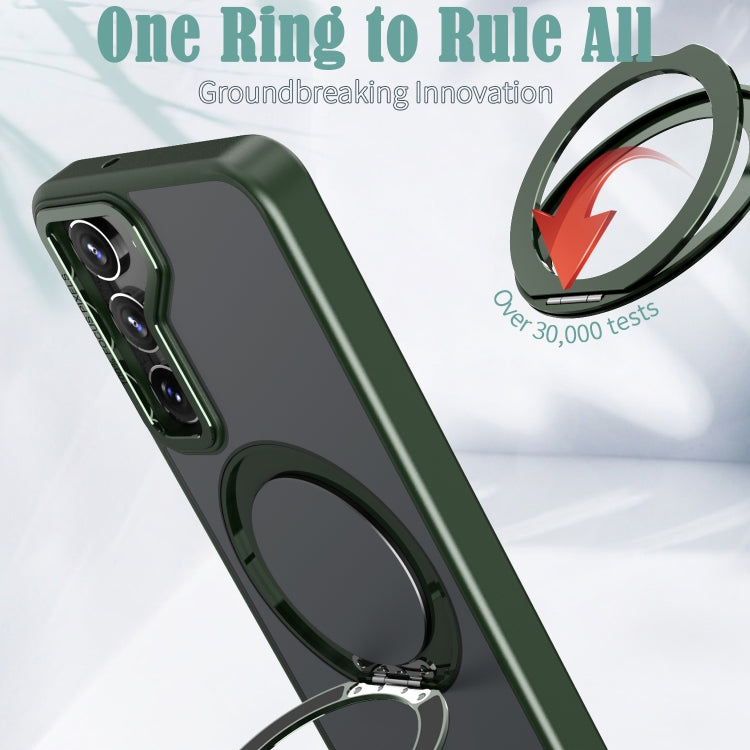 For Samsung Galaxy S23+ 5G Wing Series MagSafe Magnetic Ring Holder Phone Case