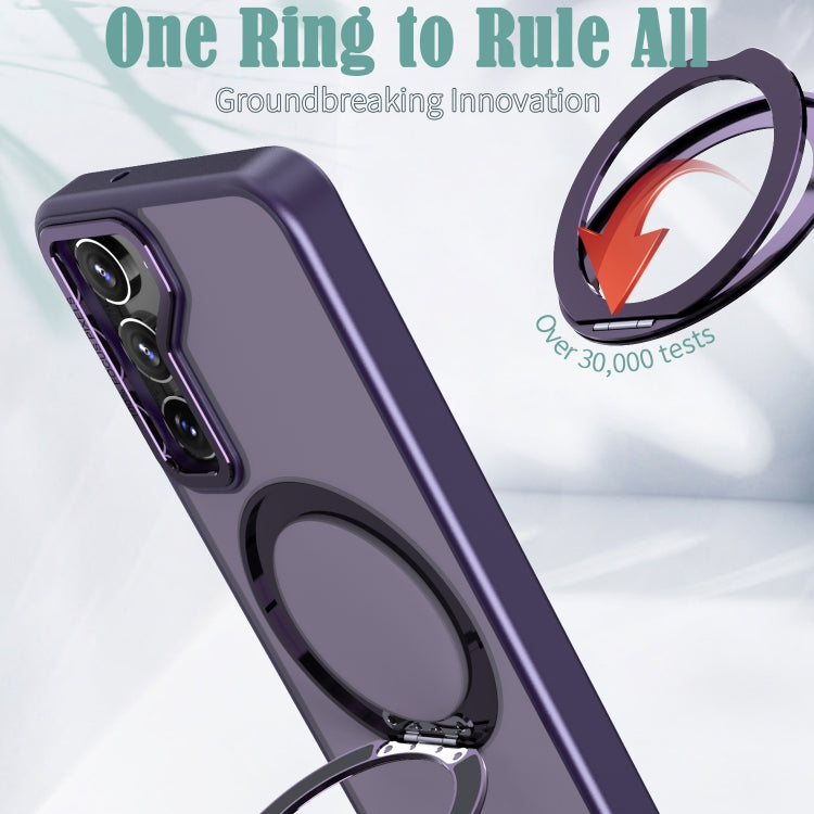 For Samsung Galaxy S23+ 5G Wing Series MagSafe Magnetic Ring Holder Phone Case