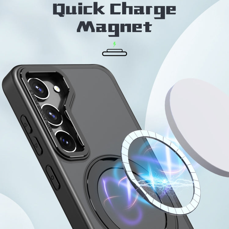 For Samsung Galaxy S23 5G Wing Series MagSafe Magnetic Ring Holder Phone Case