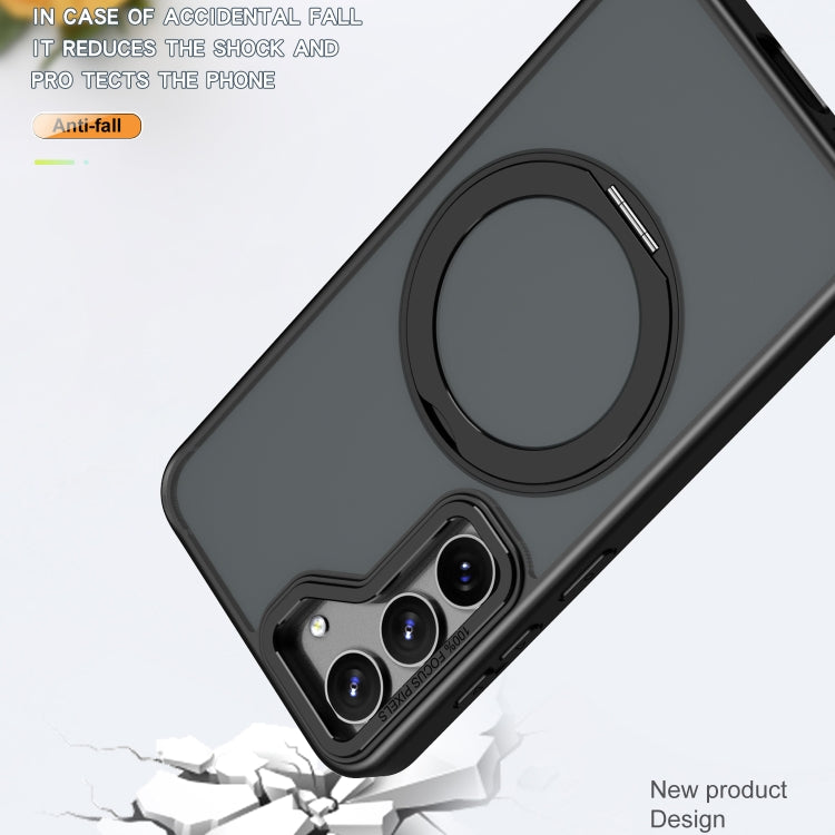 For Samsung Galaxy S23 5G Wing Series MagSafe Magnetic Ring Holder Phone Case