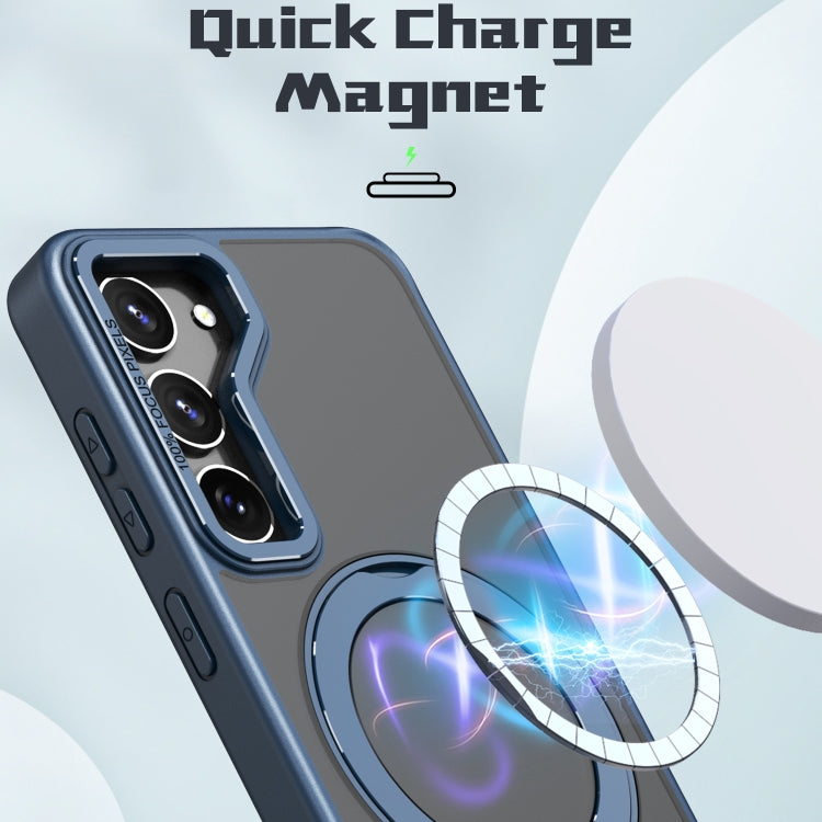 For Samsung Galaxy S23 5G Wing Series MagSafe Magnetic Ring Holder Phone Case
