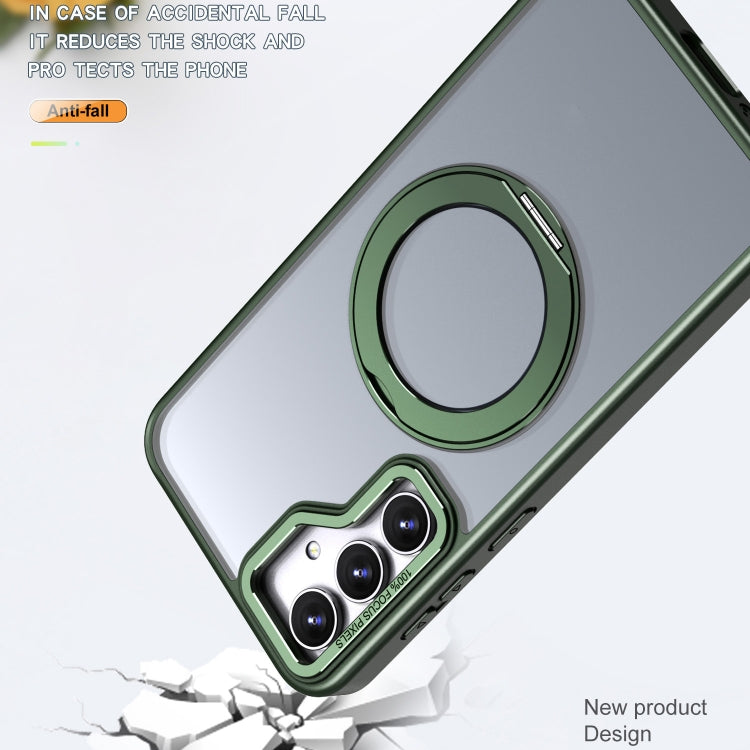 For Samsung Galaxy S23 FE 5G Wing Series MagSafe Magnetic Ring Holder Phone Case