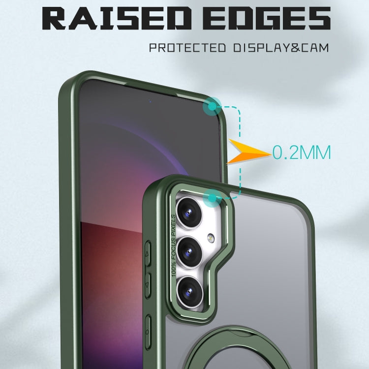 For Samsung Galaxy S23 FE 5G Wing Series MagSafe Magnetic Ring Holder Phone Case