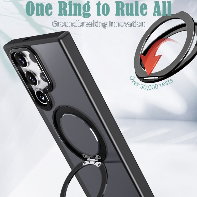 For Samsung Galaxy S22 Ultra 5G Wing Series MagSafe Magnetic Ring Holder Phone Case