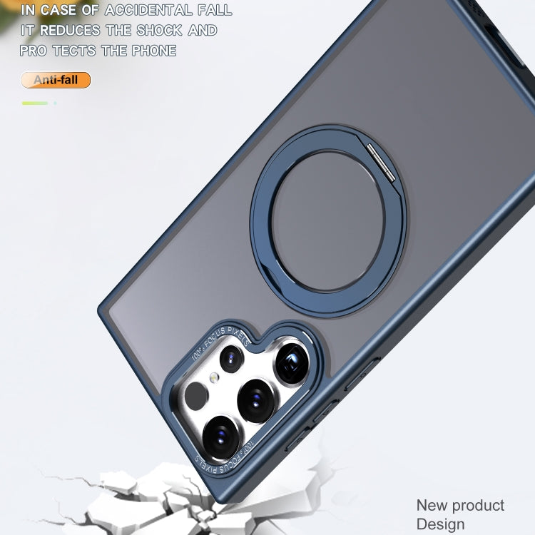 For Samsung Galaxy S22 Ultra 5G Wing Series MagSafe Magnetic Ring Holder Phone Case