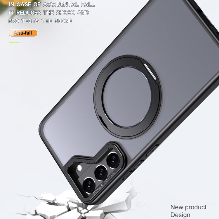 For Samsung Galaxy S22+ 5G Wing Series MagSafe Magnetic Ring Holder Phone Case