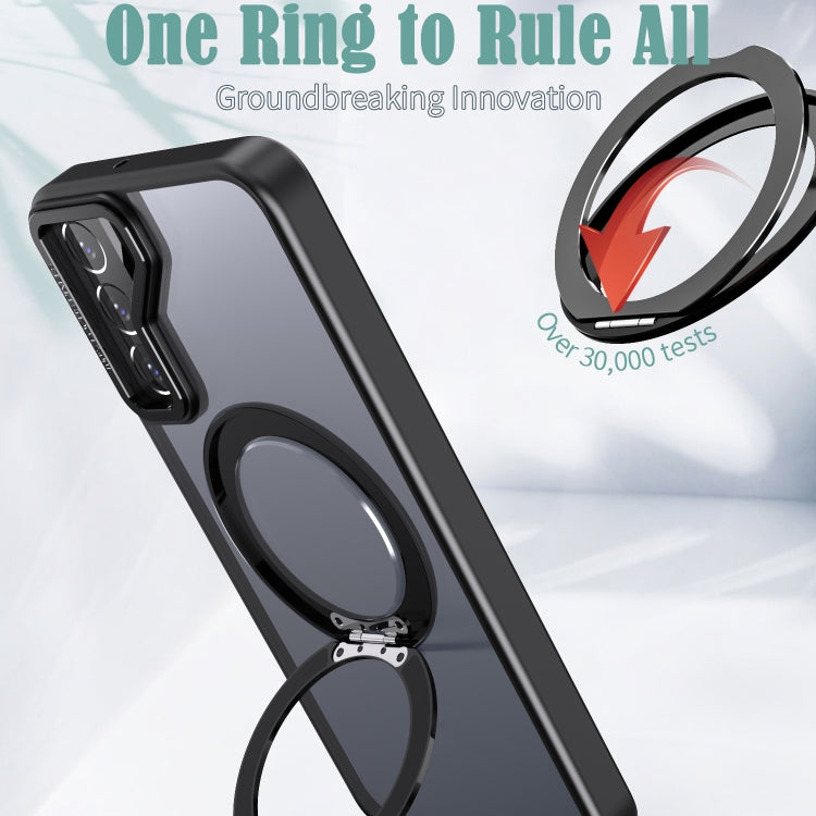 For Samsung Galaxy S22+ 5G Wing Series MagSafe Magnetic Ring Holder Phone Case