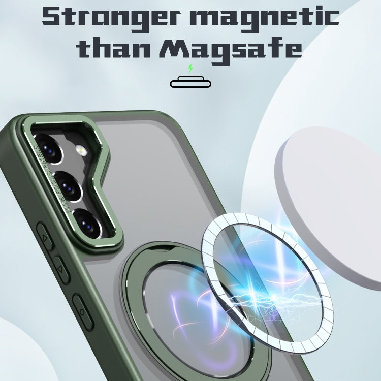 For Samsung Galaxy S22+ 5G Wing Series MagSafe Magnetic Ring Holder Phone Case
