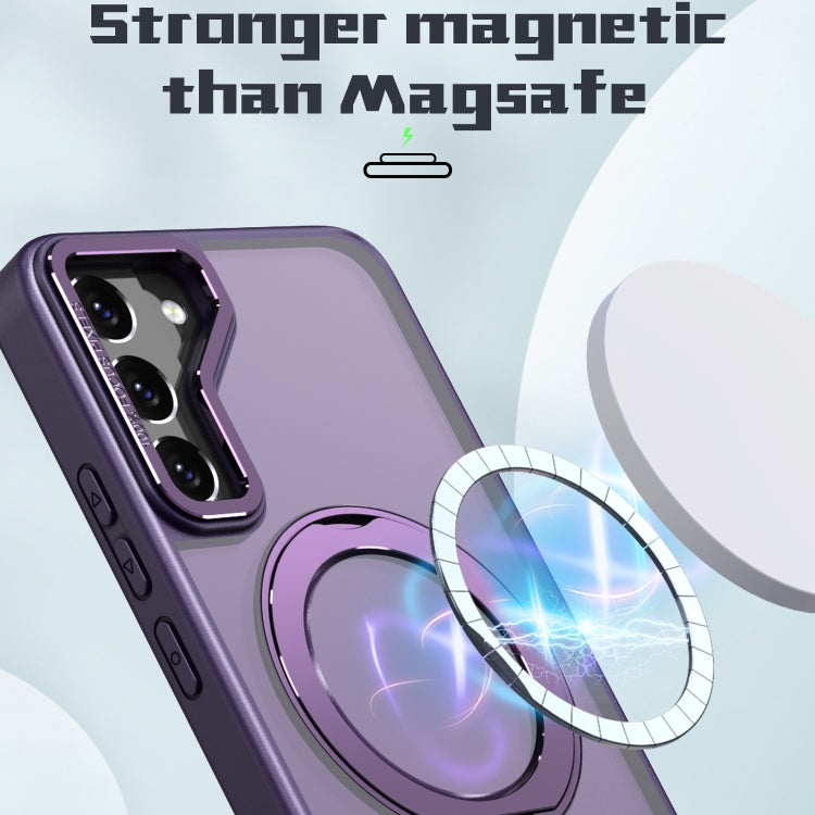 For Samsung Galaxy S22+ 5G Wing Series MagSafe Magnetic Ring Holder Phone Case