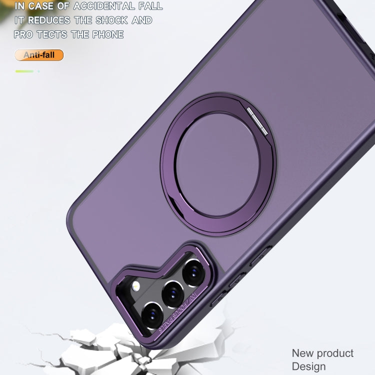 For Samsung Galaxy S22+ 5G Wing Series MagSafe Magnetic Ring Holder Phone Case
