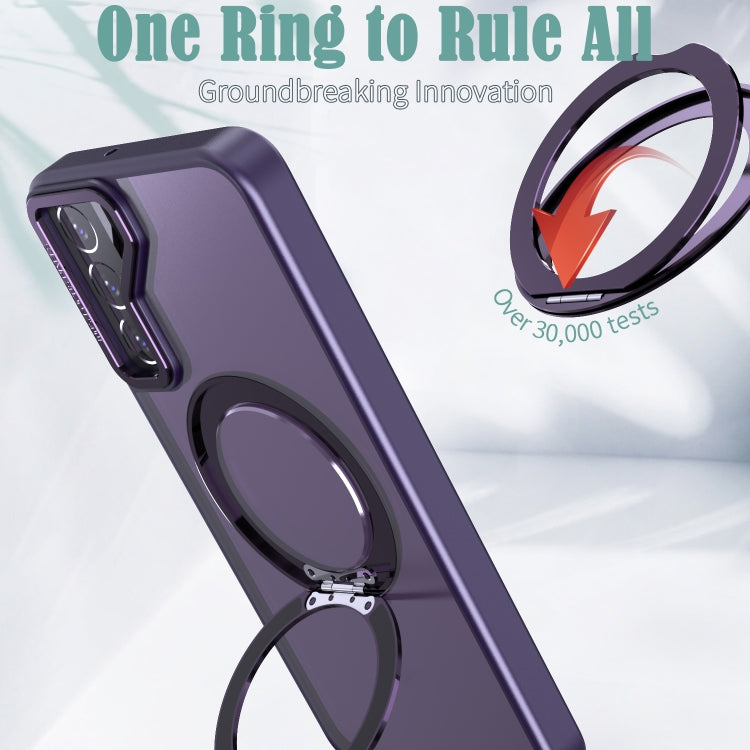 For Samsung Galaxy S22+ 5G Wing Series MagSafe Magnetic Ring Holder Phone Case