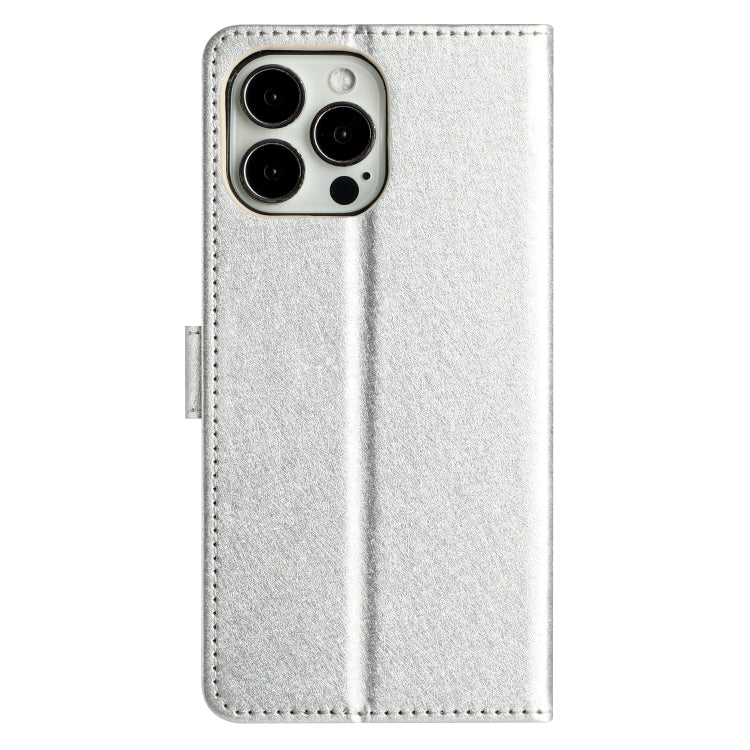 For iPhone 16 Pro Max Silk Texture Horizontal Flip Leather Phone Case