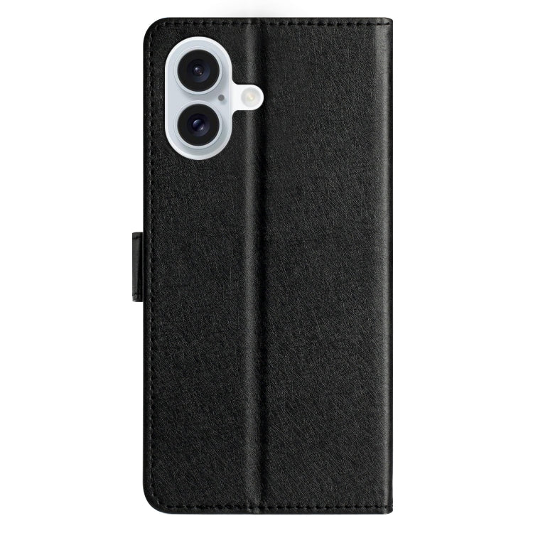 For iPhone 16 Silk Texture Horizontal Flip Leather Phone Case