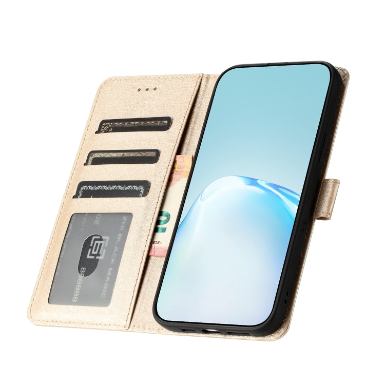 For iPhone 16 Silk Texture Horizontal Flip Leather Phone Case