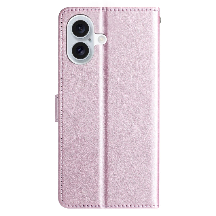 For iPhone 16 Silk Texture Horizontal Flip Leather Phone Case