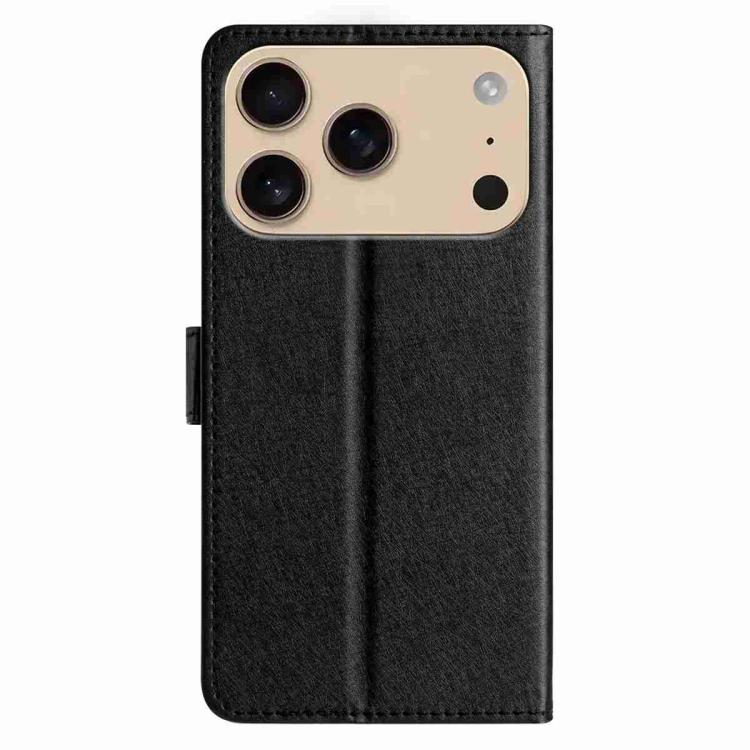 For iPhone 17 Pro Silk Texture Horizontal Flip Leather Phone Case