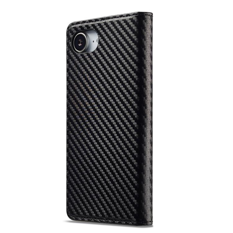 For iPhone 17e / 16e LC.IMEEKE Carbon Fiber Leather Phone Case