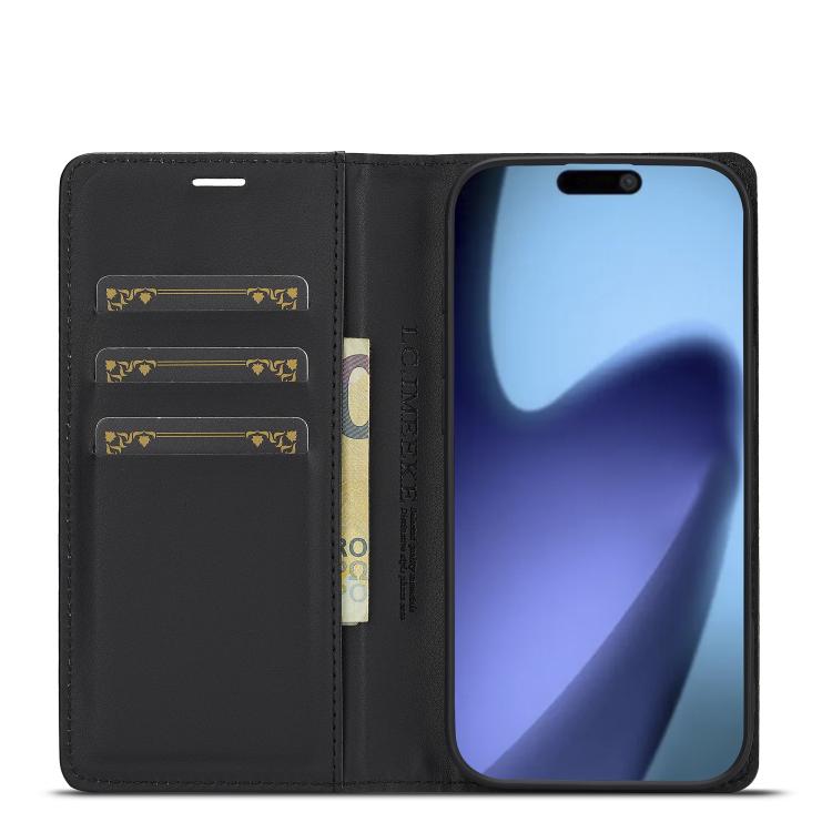 For iPhone Air LC.IMEEKE Carbon Fiber Leather Phone Case