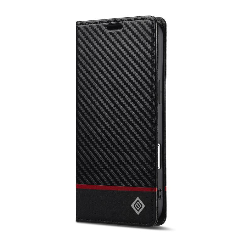 For iPhone Air LC.IMEEKE Carbon Fiber Leather Phone Case