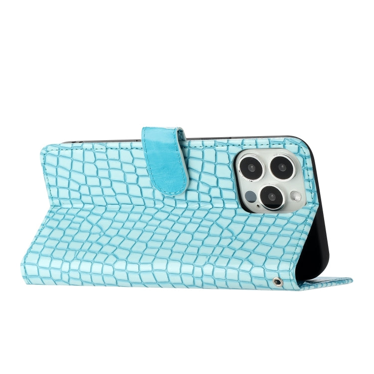For iPhone 16 Pro Crocodile Texture Horizontal Flip Leather Phone Case