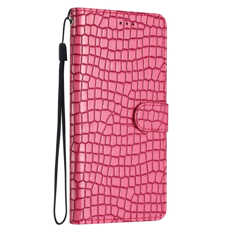 For iPhone 16 Plus Crocodile Texture Horizontal Flip Leather Phone Case