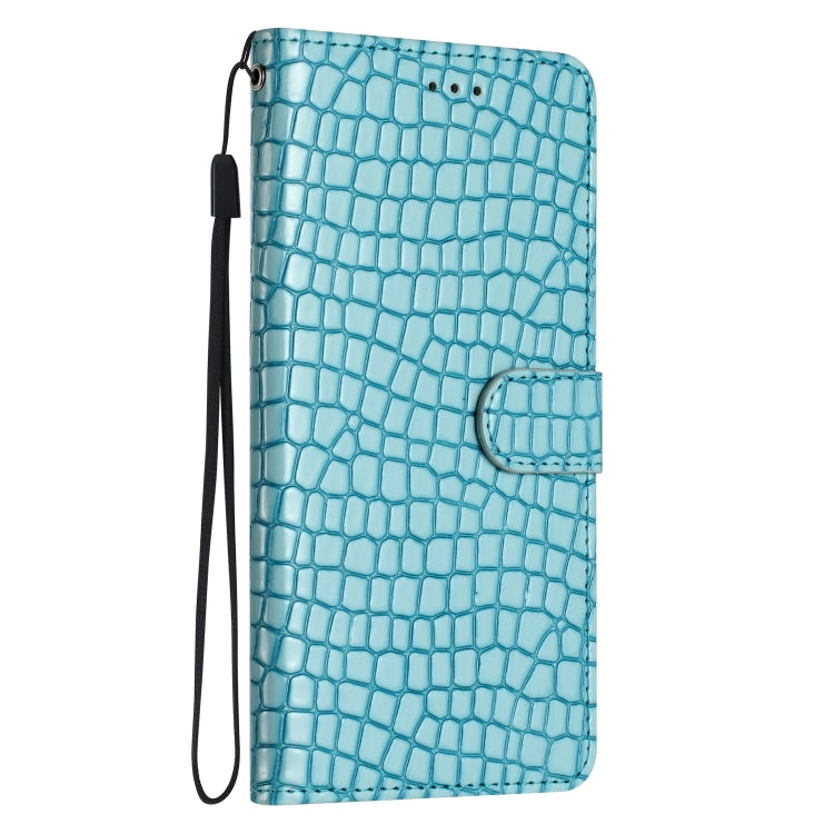 For iPhone 16 Crocodile Texture Horizontal Flip Leather Phone Case