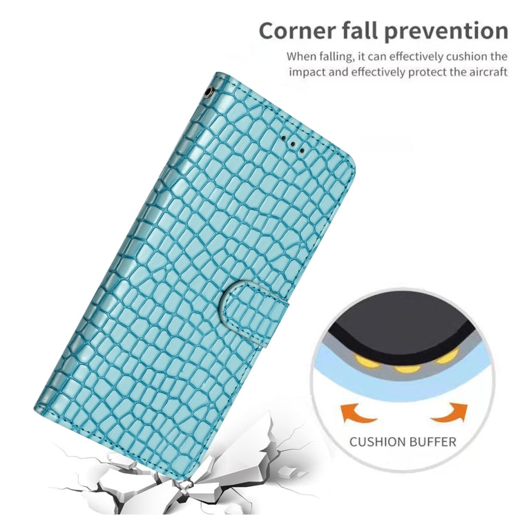 For iPhone 16 Crocodile Texture Horizontal Flip Leather Phone Case