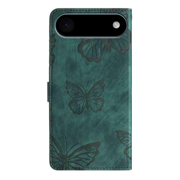 For iPhone Air Skin-feel Embossed Butterfly Leather Phone Case