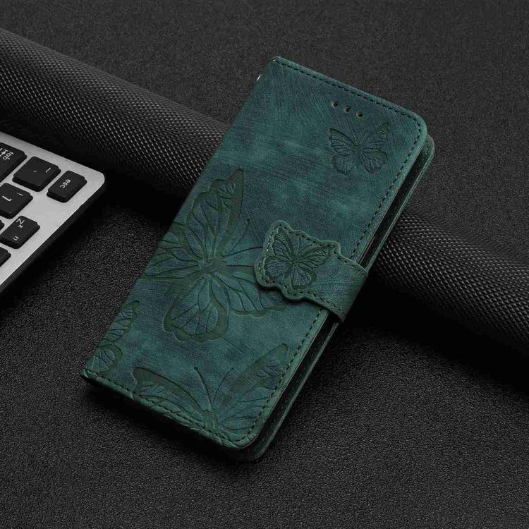 For iPhone Air Skin-feel Embossed Butterfly Leather Phone Case