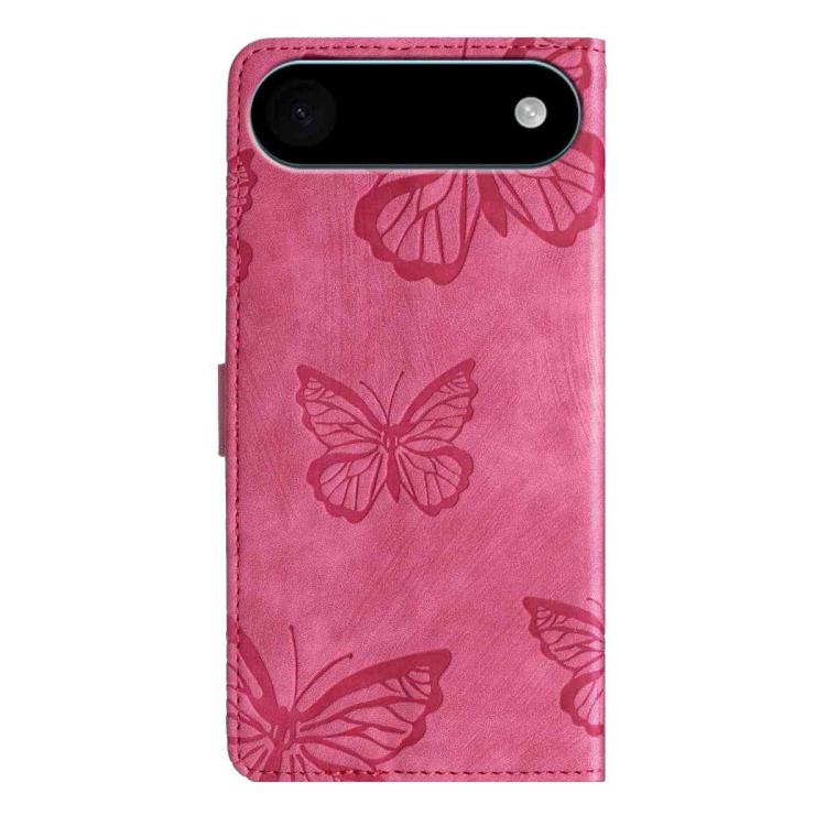 For iPhone Air Skin-feel Embossed Butterfly Leather Phone Case