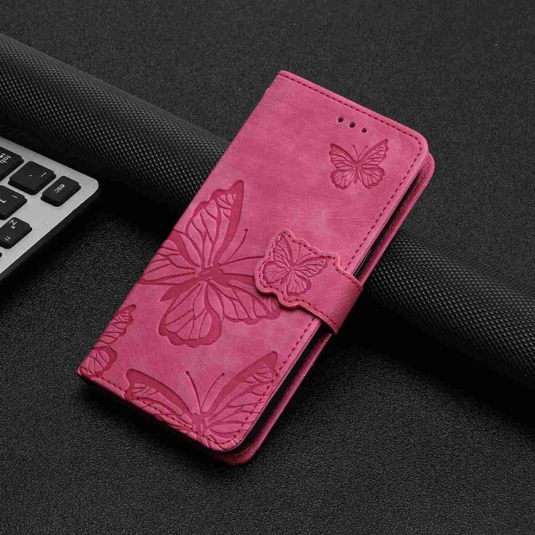 For iPhone Air Skin-feel Embossed Butterfly Leather Phone Case