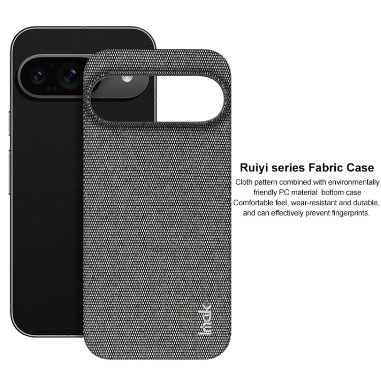 For Google Pixel 9 / 9 Pro imak Ruiyi Series Cloth Texture PU + PC Phone Case