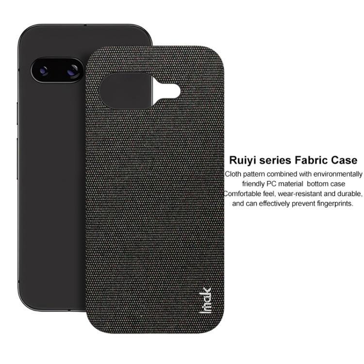 For Google Pixel 9a imak Ruiyi Series Cloth Texture PU + PC Phone Case