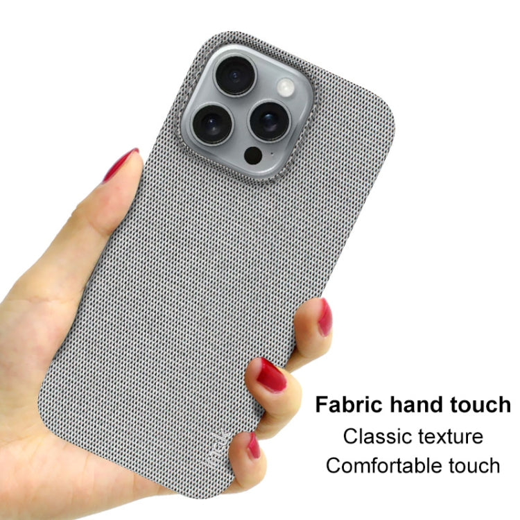 For iPhone 16 Pro Max imak Ruiyi Series Cloth Texture PU + PC Phone Case