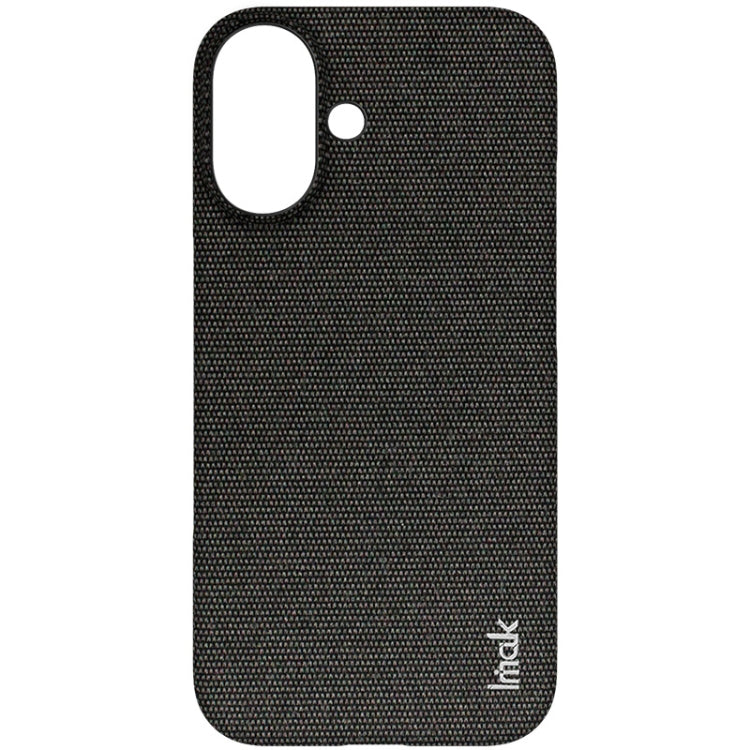 For iPhone 16 imak Ruiyi Series Cloth Texture PU + PC Phone Case