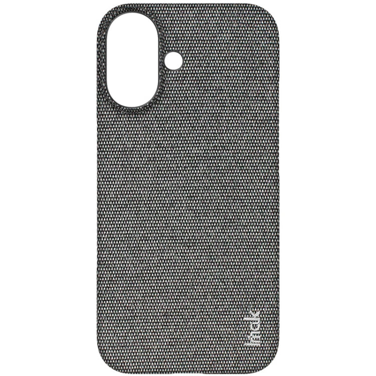 For iPhone 16 imak Ruiyi Series Cloth Texture PU + PC Phone Case