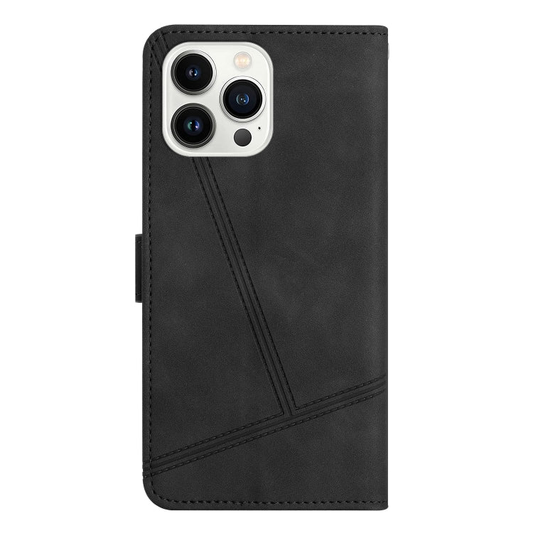 For iPhone 16 Pro Max Skin-feel Stitching Leather Phone Case