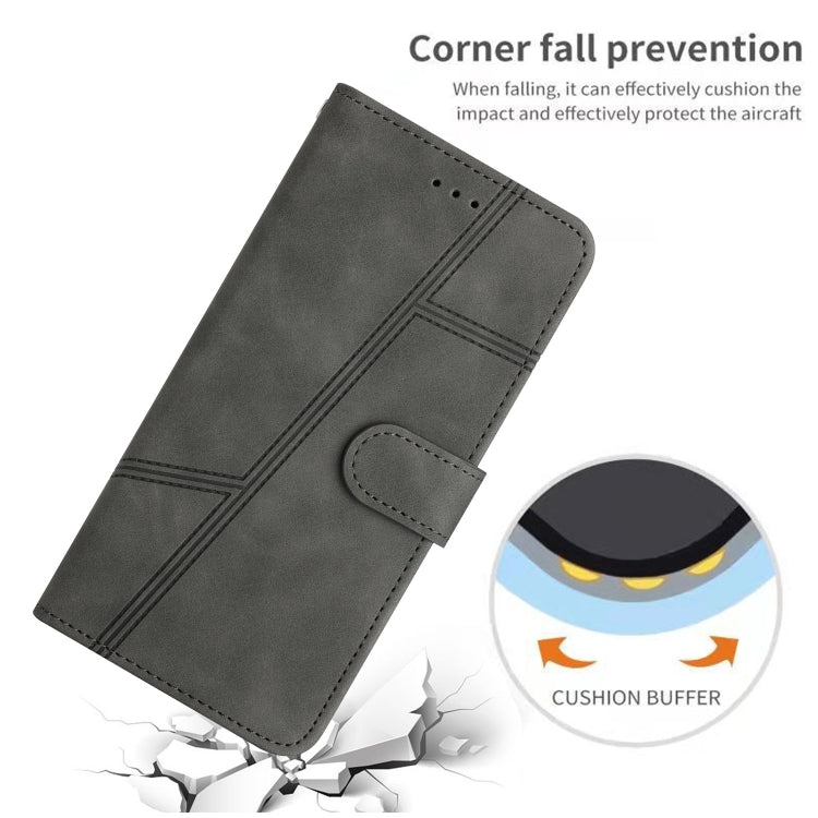 For iPhone 16 Pro Max Skin-feel Stitching Leather Phone Case