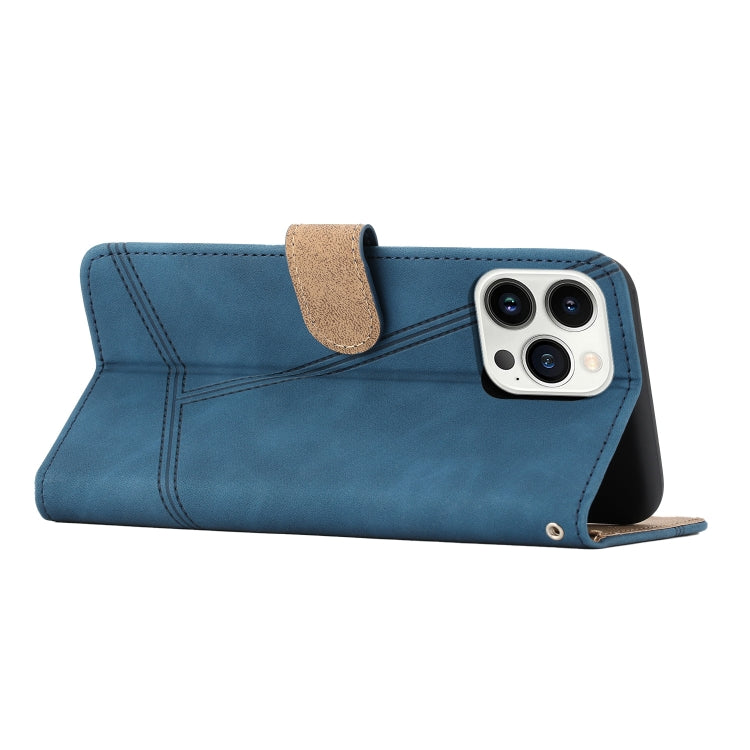 For iPhone 16 Pro Skin-feel Stitching Leather Phone Case